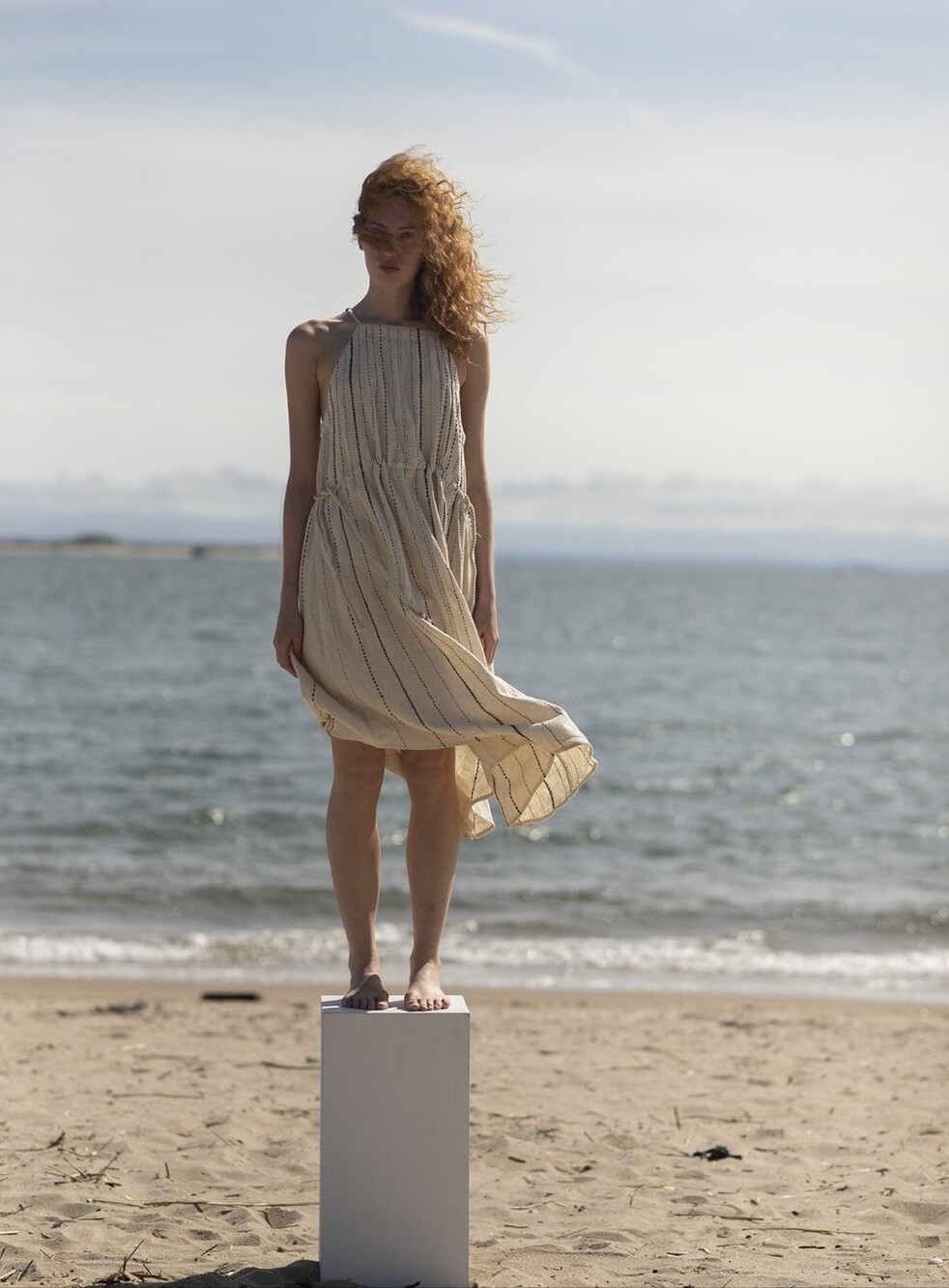 Nymane Lea Dress In Natural Cotton